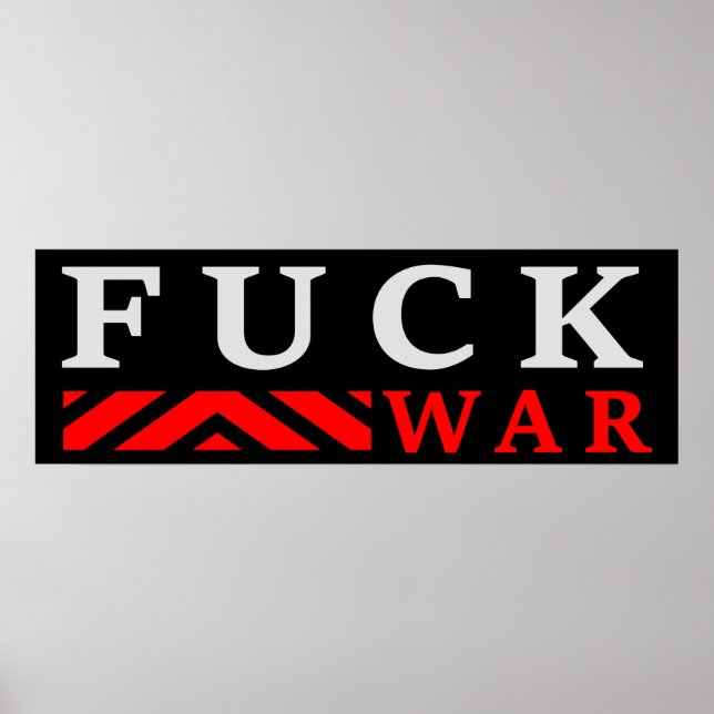 Affiche F@ck guerre contre la guerre (Devant)