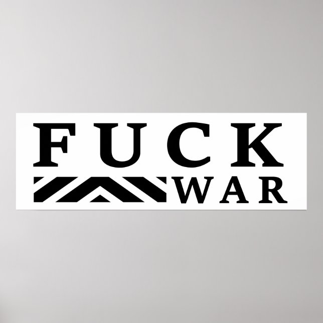 Affiche F@ck guerre contre la guerre (Devant)