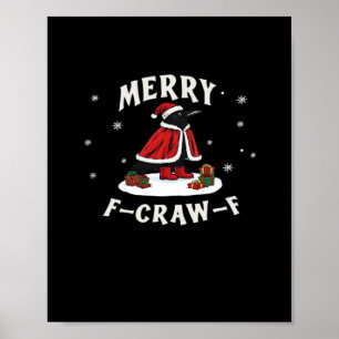 Affiche F-Craw-F Corbeau de Noël F-Caw-F Corbeau de Noël C