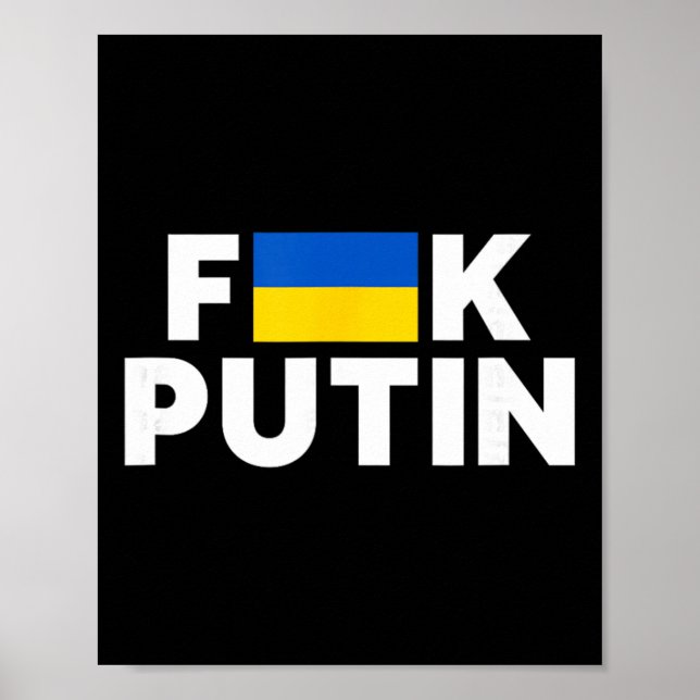 Affiche F##k Putin I Stand With Ukraine  (Devant)