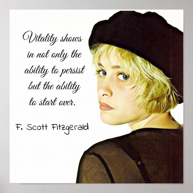 Affiche F. Scott Fitzgerald (Devant)