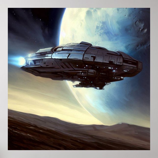 Affiche F. vaisseau spatial orbitant 2 (Devant)