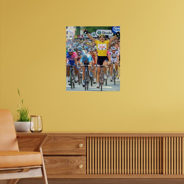 Affiche Fabian Cancellara Héros de la 3e étape du Tour de  (Salon 2)