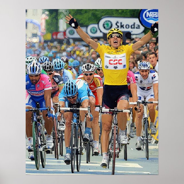 Affiche Fabian Cancellara Héros Précoce Étape 3 Tour de Fr (Devant)