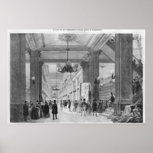 Affiche Fabric Shop, 9 rue de la Chaussee d'Antin (Devant)