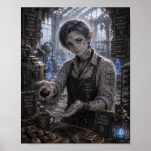 Affiche Fabricant de chocolat / Courtoisie / Usine de choc