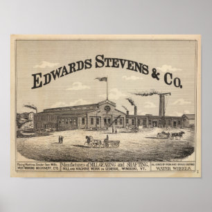 Affiche Fabricants d'Edwards Stevens et de Co dans