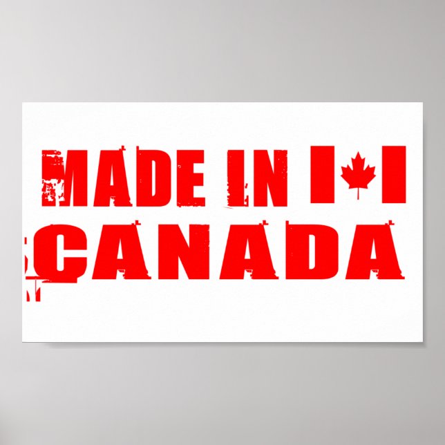 Affiche Fabriqué au Canada (Devant)