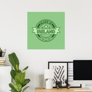 Affiche Fabriqué en Irlande St Patrick's day