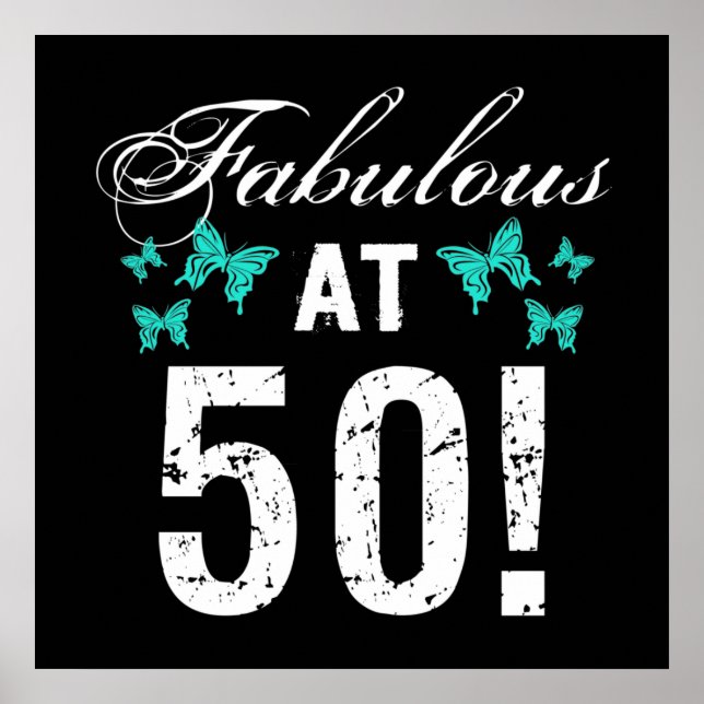 Affiche Fabuleux 50e anniversaire pour elle (Devant)