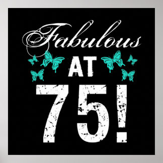 Affiche Fabuleux 75e anniversaire pour elle