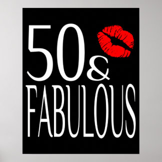 Affiche Fabuleux Cinquante Big 50 Anniversaire 50ème