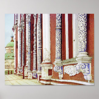 Affiche Facade d'Assomption - Photo couleur Vintage 1912