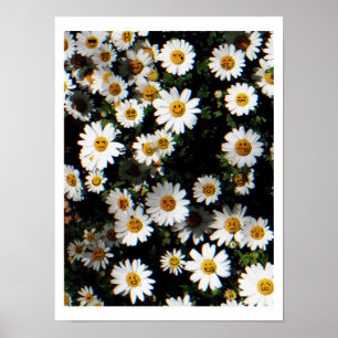 Affiche Face à Daisy Emoji