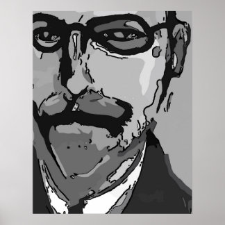 Affiche Face Abstraite