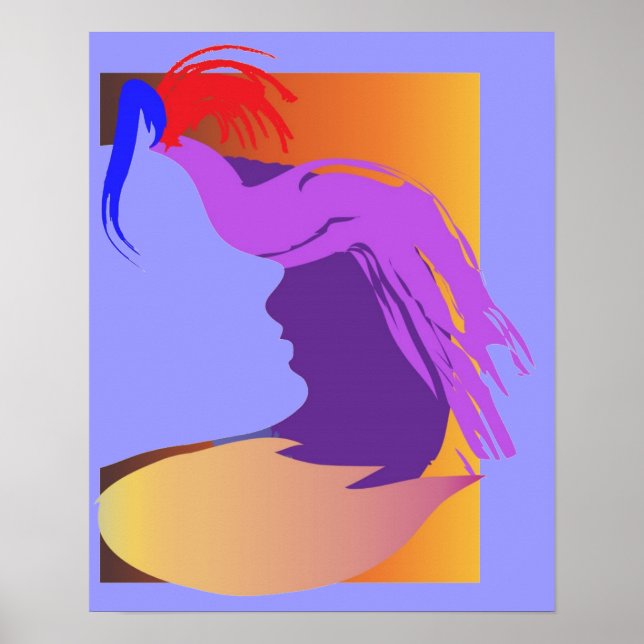 Affiche Face bleue (Devant)