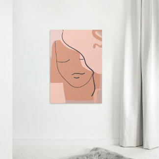 Affiche Face d'art abstrait cool
