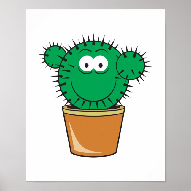 Affiche Face de cactus (Devant)