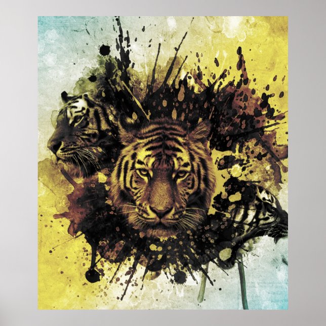 Affiche face de lion (Devant)