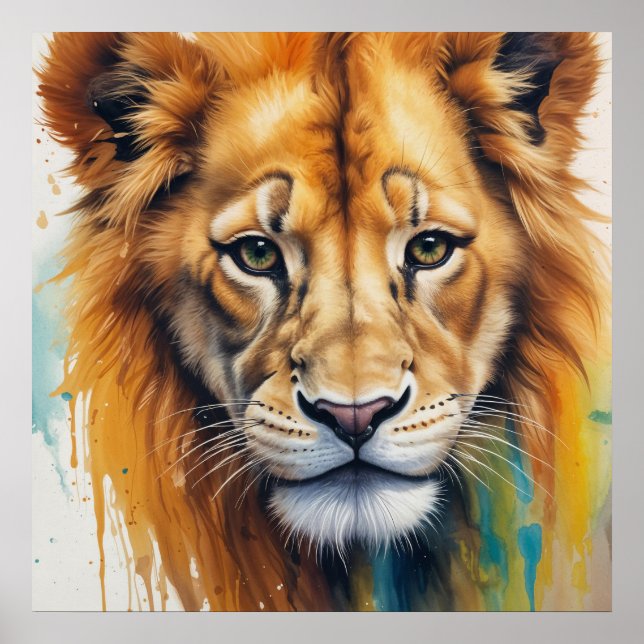 Affiche Face du lion (Devant)