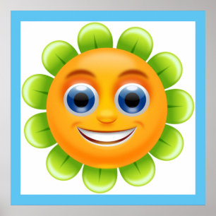 AFFICHE FACE FLOWER