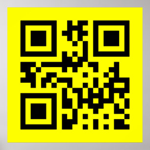 Affiche Face heureuse ☻ inversée — Code QR