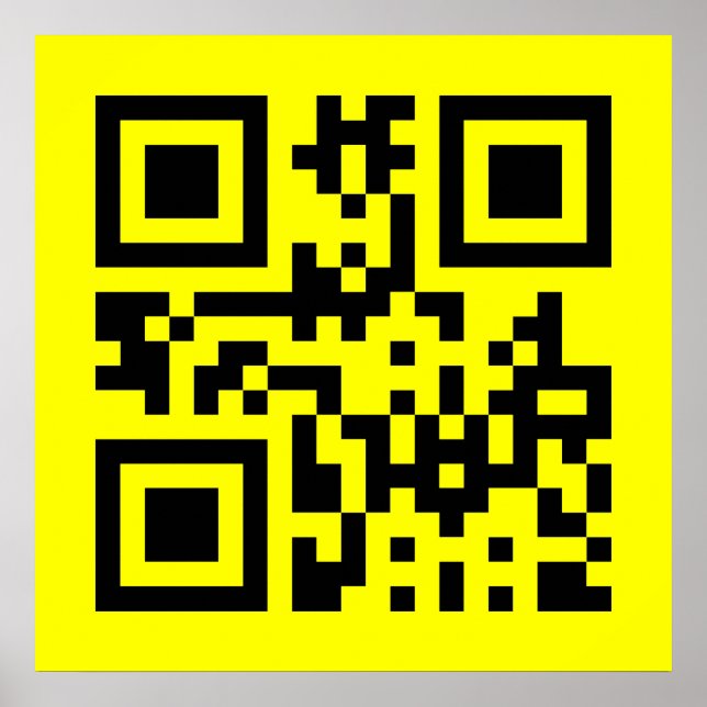 Affiche Face heureuse ☻ inversée — Code QR (Devant)