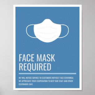Affiche Face Mask Required Business Signage