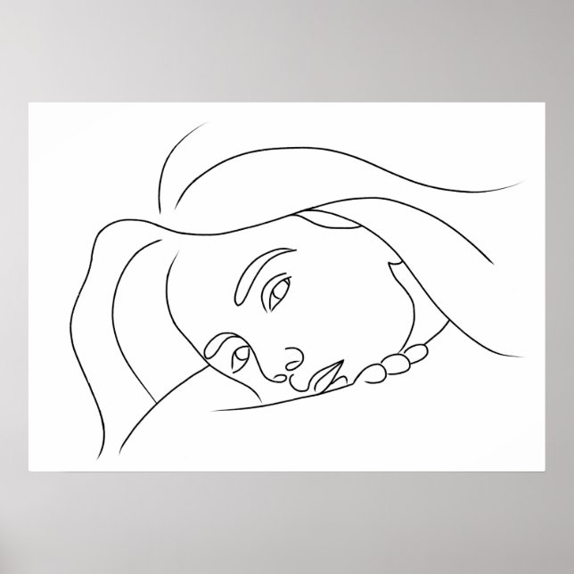 Affiche Face Sombre Fem (Devant)