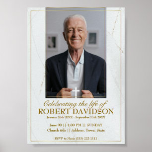 Affiche Facebook Funeral Faire-part Téléchargement instant