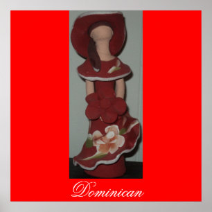 Affiche Faceless Dominican Ceramic Doll, Muneca sin Rostro