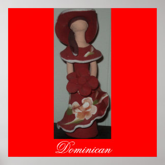 Affiche Faceless Dominican Ceramic Doll, Muneca sin Rostro