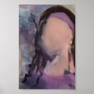 Affiche Faceless Girl Painting 