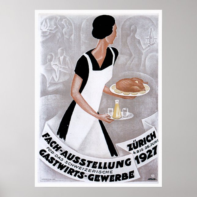 Affiche Fach Ausstellung Vintage Alimentation et art (Devant)