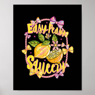 Affiche Facile Peasy Citron Pressé Coquette Noeud Papillon