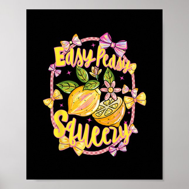 Affiche Facile Peasy Citron Pressé Coquette Noeud Papillon (Devant)