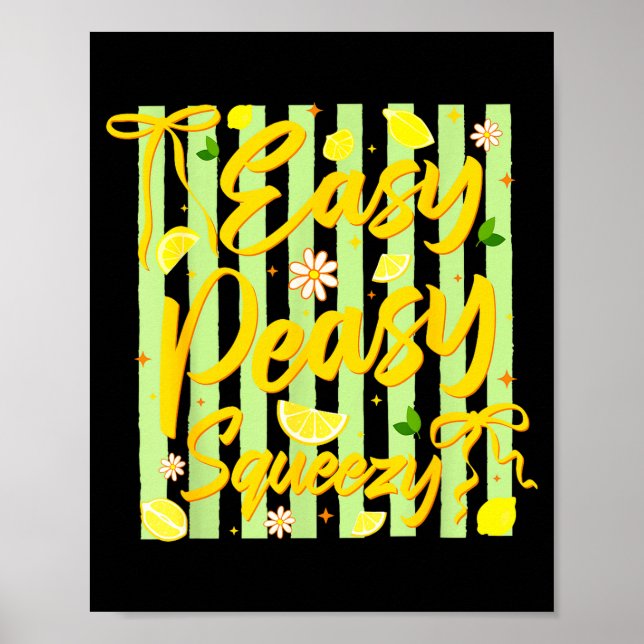 Affiche Facile petit citron serré drôles de vibrations d'é (Devant)