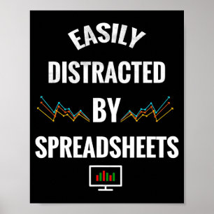 Affiche Facilement Distrait Par Les Tableurs Statistiques