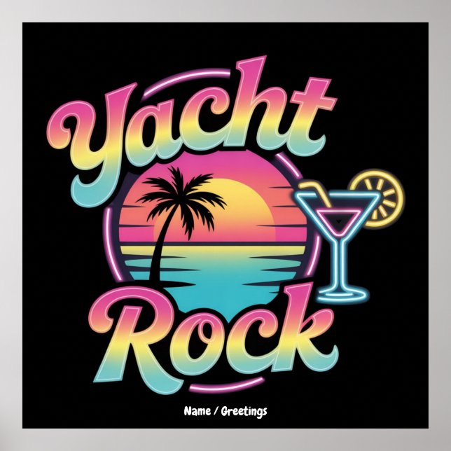 Affiche Faded Yacht Rock Boat Party – Smooth Sounds & Coas (Devant)