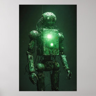 Affiche Fading Sentinel : Un robot brisé