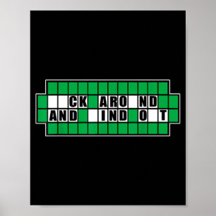 Affiche Fafo Résoudre Puzzle Autour Trouver Illustration