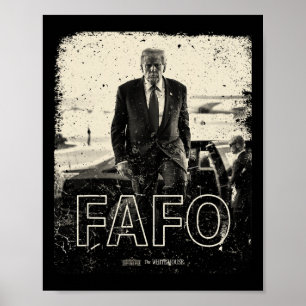 Affiche Fafo Trump en détresse Président Trump Fafo
