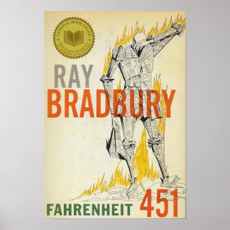 Affiche Fahrenheit 451 Ray Bradbury