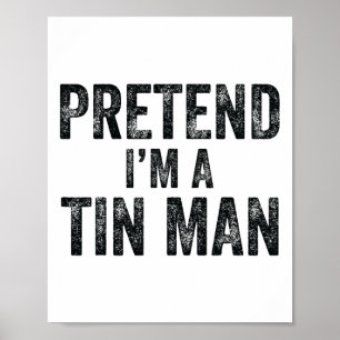Affiche Faire comme si je suis un homme mince Halloween Fa