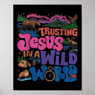 Affiche Faire confiance à Jésus dans un monde sauvage Vbs