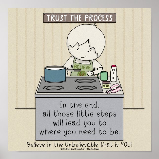 Affiche Faire confiance au processus (Devant)