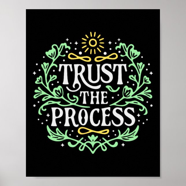 Affiche Faire Confiance Au Processus Inspiration Santé Men (Devant)