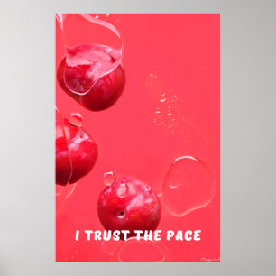 Affiche Faire Confiance au Rythme : Œuvre d'Art Murale Zen