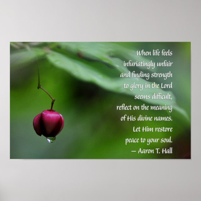 Affiche Faire Confiance au Seigneur Motivationnel (Devant)