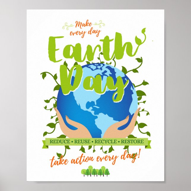 Affiche Faire de chaque jour une journée de la Terre (Devant)